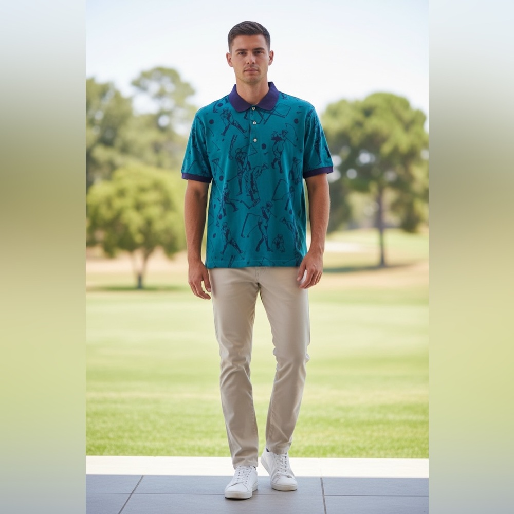 Grans Slam Men's Golf Shirt Size-Large